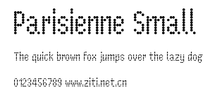 Parisienne Small.ttf字體轉換器圖片