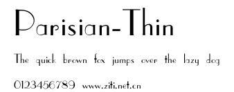 Parisian-Thin.ttf字體轉換器圖片