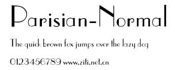 Parisian-Normal.ttf字體轉換器圖片