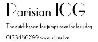 Parisian ICG.ttf字體轉換器圖片