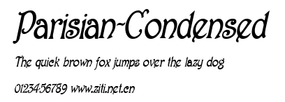 Parisian-Condensed.ttf字體轉換器圖片