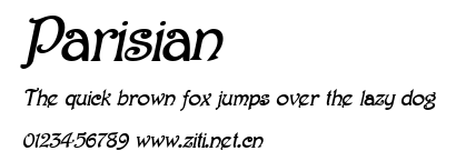 Parisian.ttf字體轉換器圖片