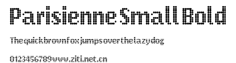 Parisienne Small Bold.ttf字體轉換器圖片