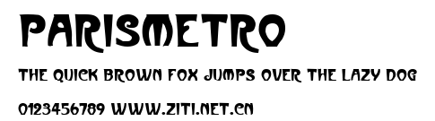 ParisMetro.ttf字體轉換器圖片