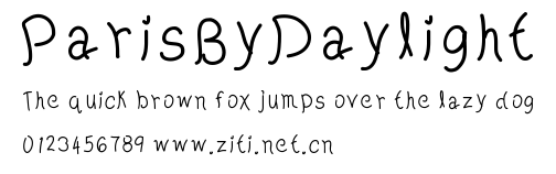 ParisByDaylight.ttf字體轉換器圖片