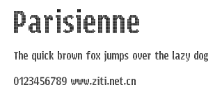 Parisienne.ttf字體轉換器圖片