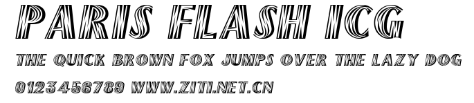 Paris Flash ICG.ttf字體轉換器圖片