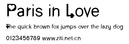 Paris in Love.ttf字體轉換器圖片
