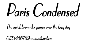Paris Condensed.ttf字體轉換器圖片