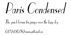 Paris Condensed.ttf字體轉換器圖片