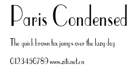 Paris Condensed.ttf字體轉換器圖片