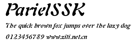 ParielSSK.ttf字體轉換器圖片