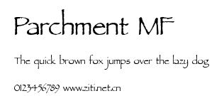 Parchment MF.ttf字體轉換器圖片
