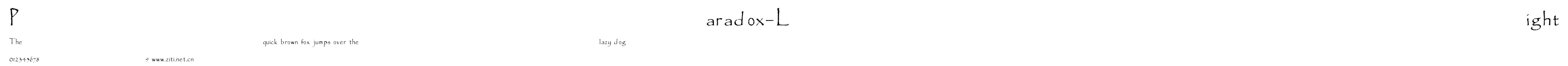 Paradox-Light.ttf字體轉換器圖片