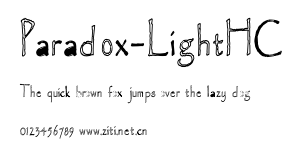 Paradox-LightHC.ttf字體轉換器圖片