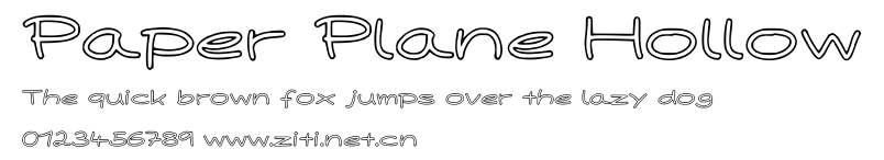 Paper Plane Hollow.ttf