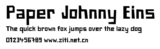 Paper Johnny Eins.ttf