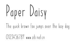 Paper Daisy.ttf字體轉換器圖片