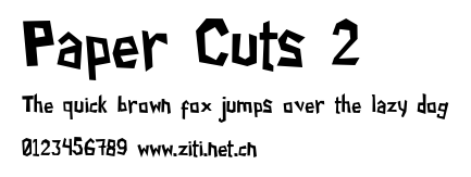 Paper Cuts 2.ttf字體轉換器圖片