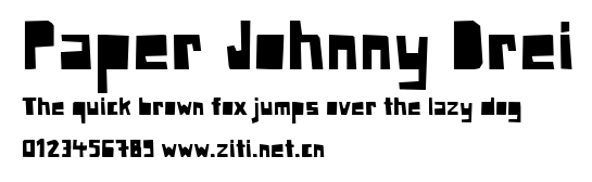 Paper Johnny Drei.ttf字體轉換器圖片