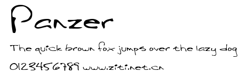 Panzer.ttf字體轉換器圖片
