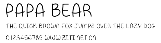 Papa Bear.ttf字體轉換器圖片