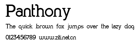 Panthony.ttf字體轉換器圖片