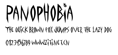Panophobia.ttf字體轉換器圖片