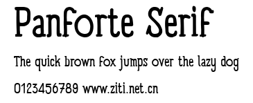 Panforte Serif.otf字體轉換器圖片