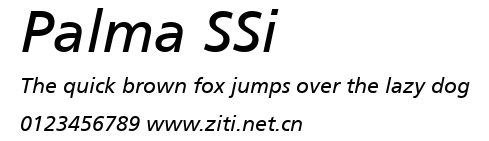 Palma SSi.ttf字體轉換器圖片