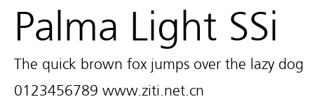 Palma Light SSi.ttf字體轉換器圖片
