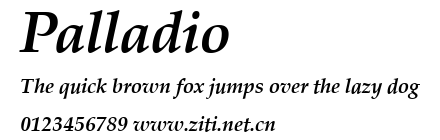 Palladio.ttf字體轉換器圖片