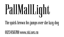 PallMallLight.ttf字體轉換器圖片