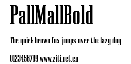 PallMallBold.ttf字體轉換器圖片