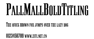 PallMallBoldTitling.ttf字體轉換器圖片