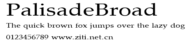 PalisadeBroad.ttf字體轉換器圖片
