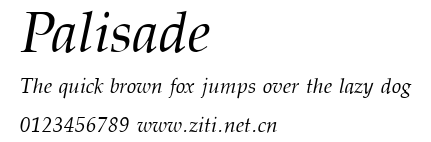 Palisade.ttf字體轉換器圖片