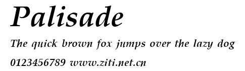 Palisade.ttf字體轉換器圖片