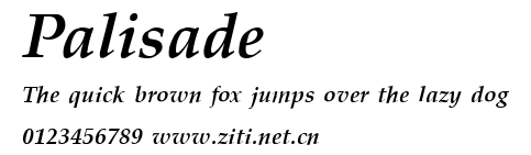 Palisade.ttf字體轉換器圖片
