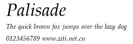 Palisade.ttf字體轉換器圖片