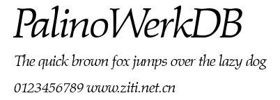 PalinoWerkDB.ttf字體轉換器圖片