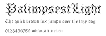 PalimpsestLight.ttf字體轉換器圖片