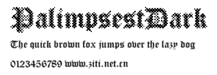 PalimpsestDark.ttf字體轉換器圖片