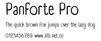 Panforte Pro.ttf字體轉換器圖片