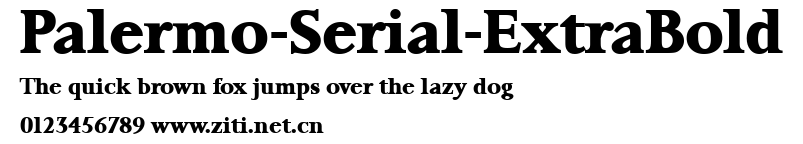 Palermo-Serial-ExtraBold.ttf字體轉換器圖片