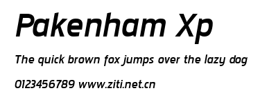 Pakenham Xp.ttf字體轉換器圖片
