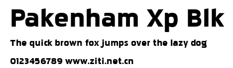 Pakenham Xp Blk.ttf字體轉換器圖片