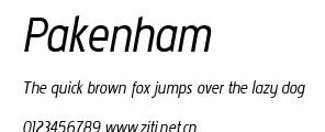 Pakenham.ttf字體轉換器圖片