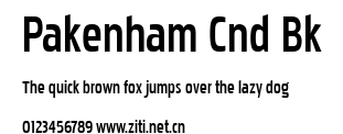 Pakenham Cnd Bk.ttf字體轉換器圖片