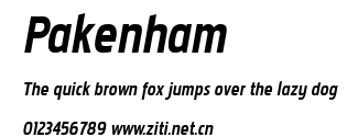Pakenham.ttf字體轉換器圖片